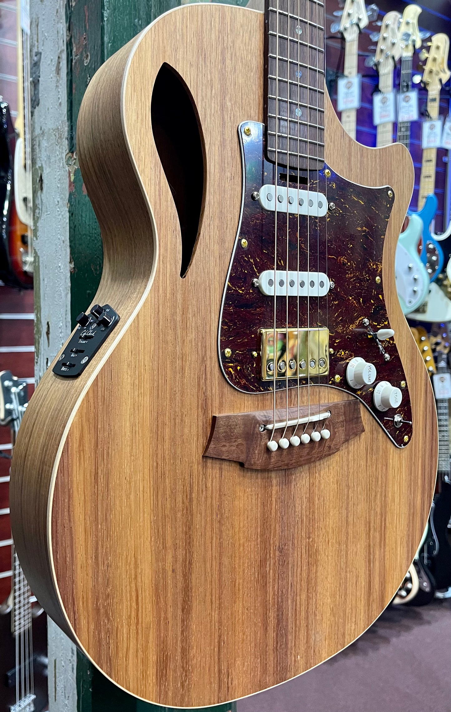 Cole Clark TL2EC True Hybrid Thinline Blackwood HSS - B Stock