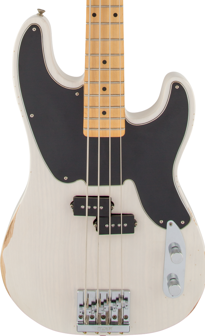 Fender Mike Dirnt Road Worn Precision Bass White Blonde Guitar