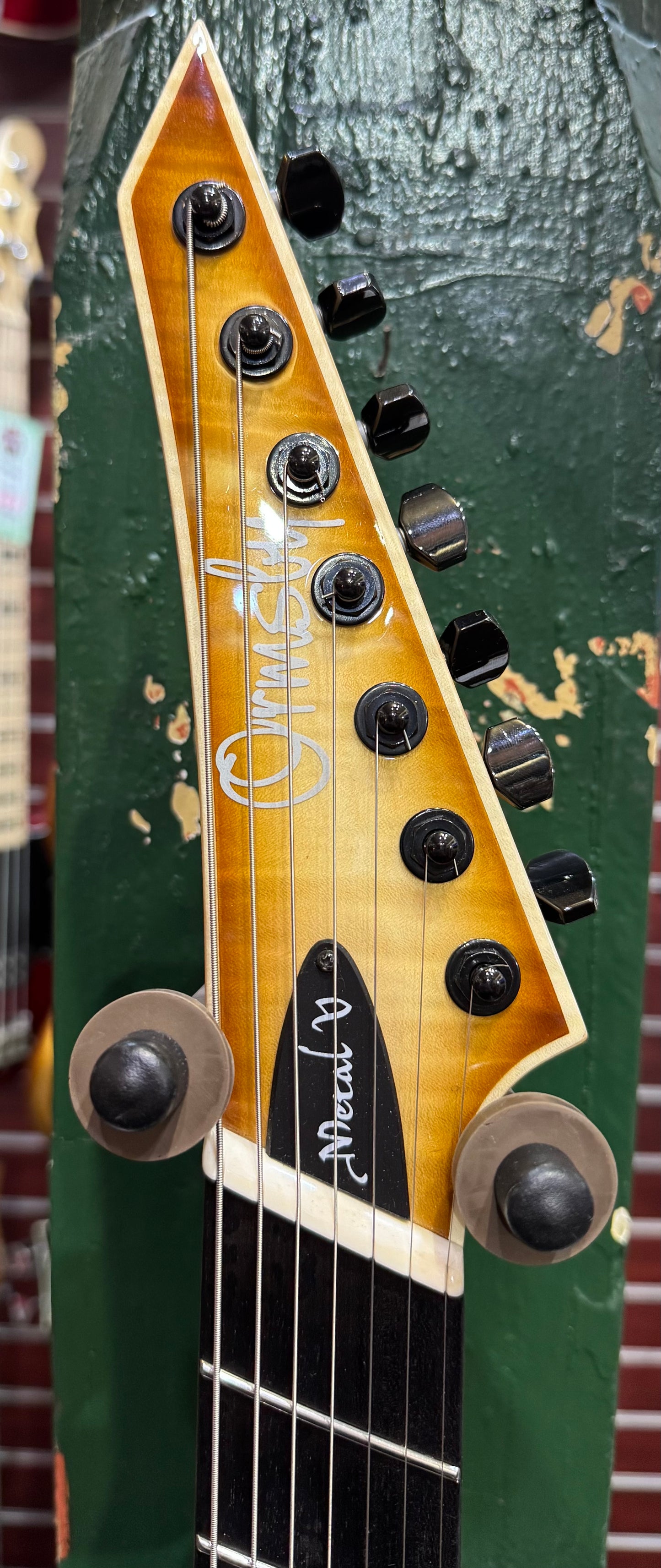 Ormsby Metal V 7 String Electric Guitar - Flamed Iced Tea - Pre-Loved