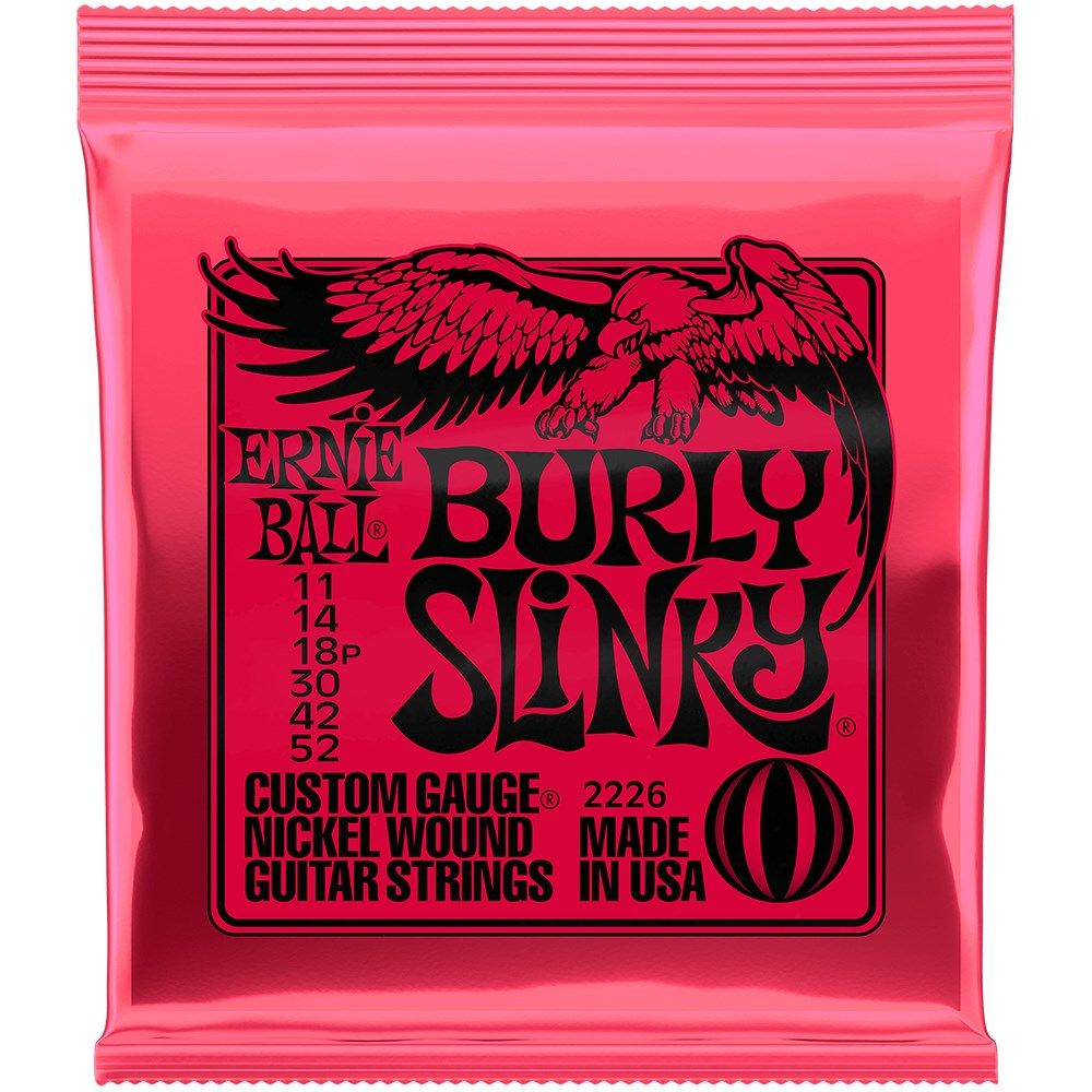 Ernie Ball Burly Slinky Nickel Wound Electric Guitar Strings 11-52