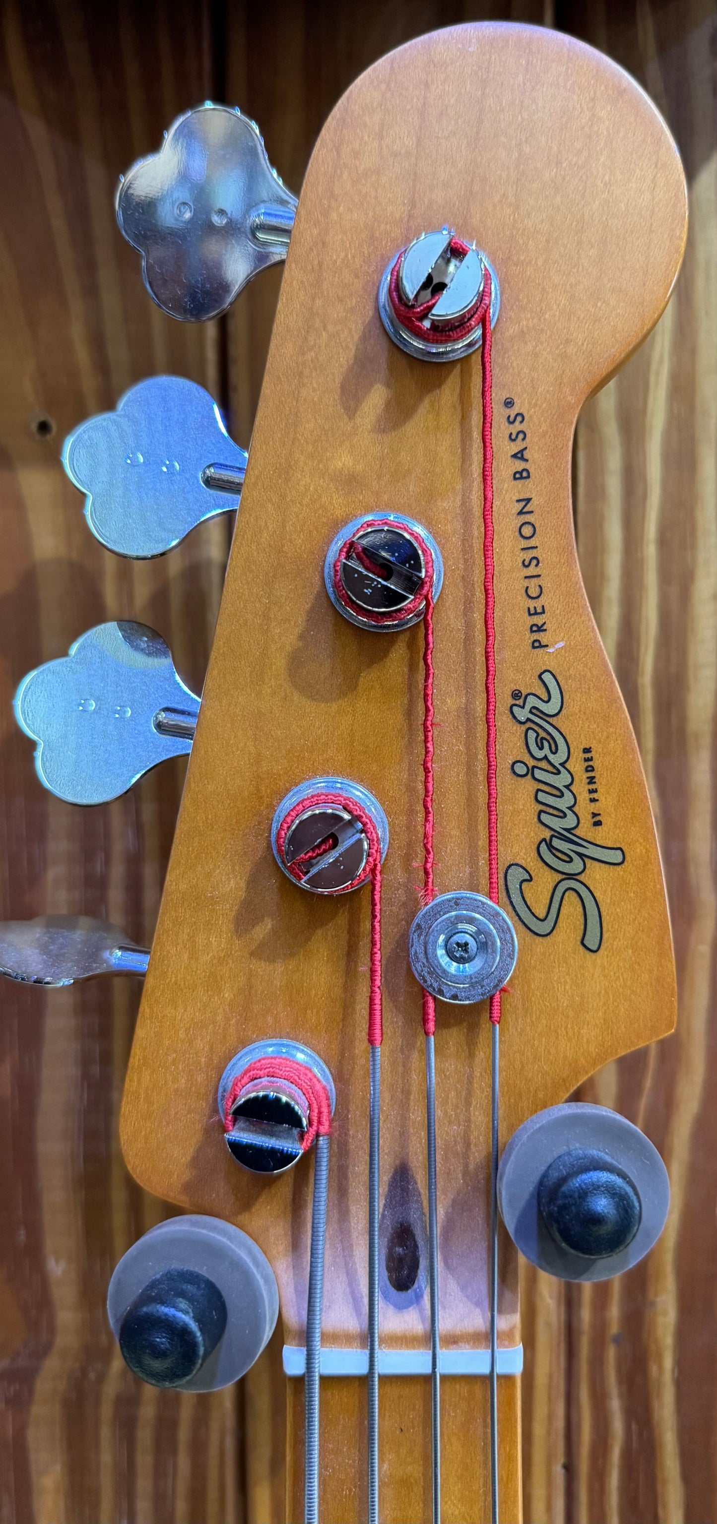 Squier 40th Anniversary Precision Bass Vintage Edition - Modded - Satin Dakota Red - Pre-Loved