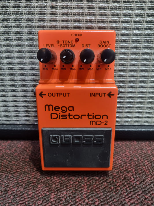 Boss MD-2 Mega Distortion Pedal - Pre-Loved