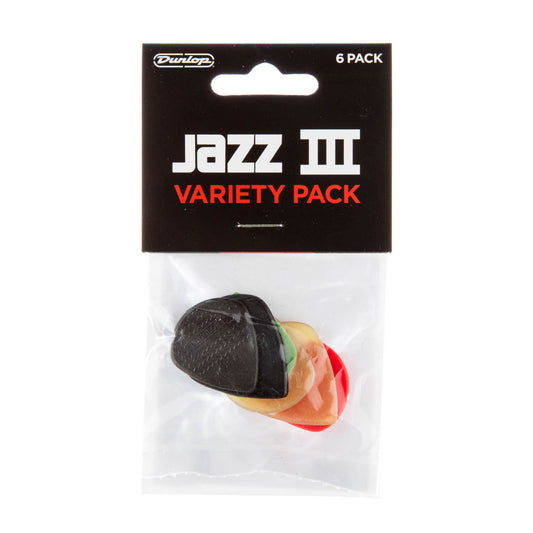 Dunlop Jazz III Variety Pick - 6 Pack