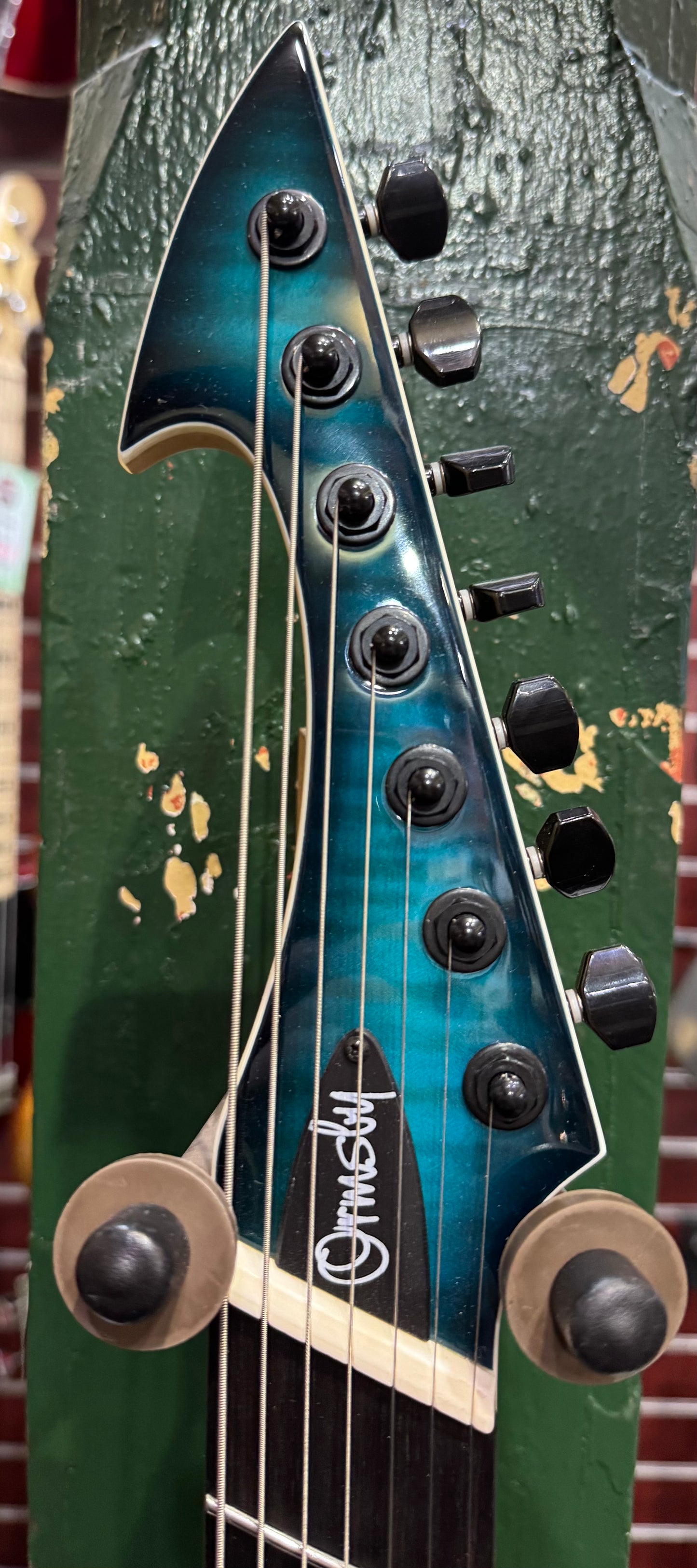 Ormsby Hype GTR 7 String Electric Guitar - Aqua Flame - Pre-Loved