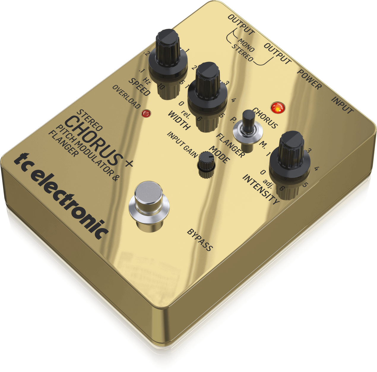 TC Electronic SCF Gold Chorus + Flanger Pedal - Special Edition Gold
