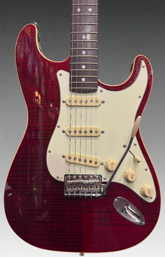 Fender Aerodyne Classic Stratocaster Limited Edition - Red Flame Maple - Pre-Loved