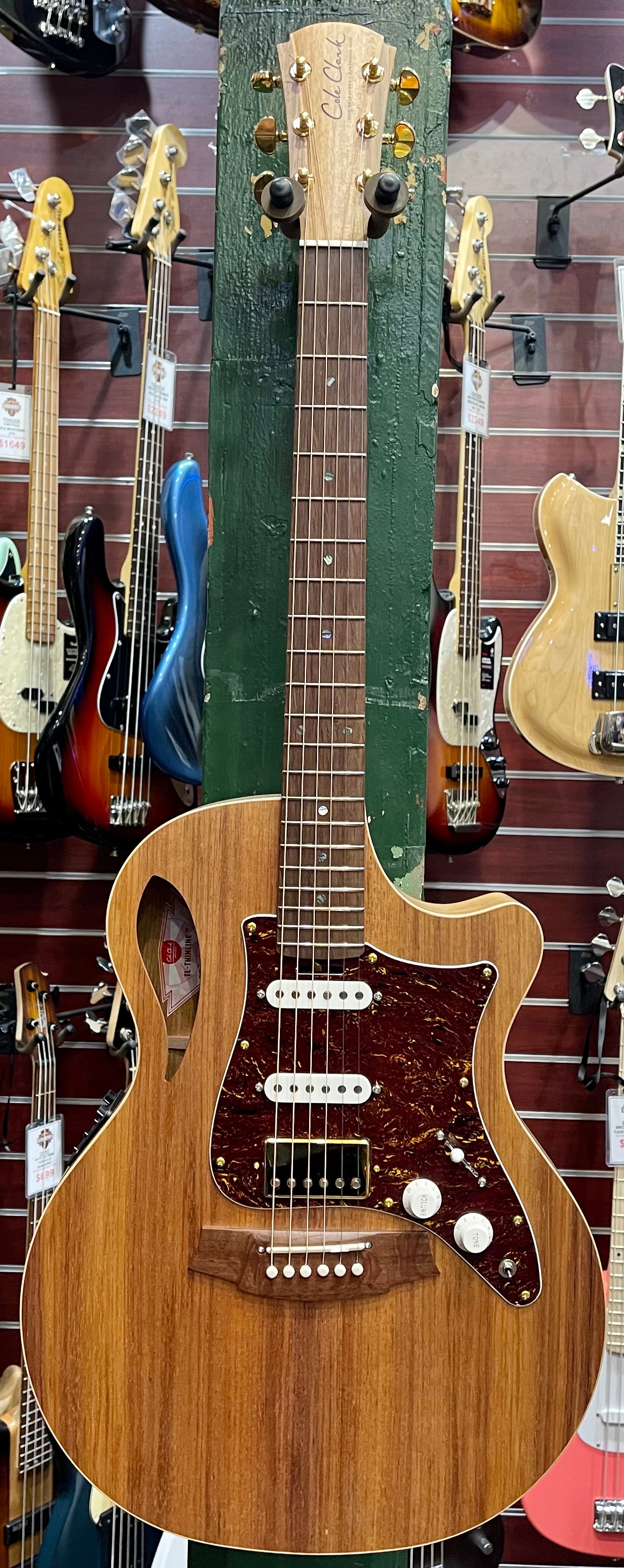 Cole Clark TL2EC True Hybrid Thinline Blackwood HSS - B Stock