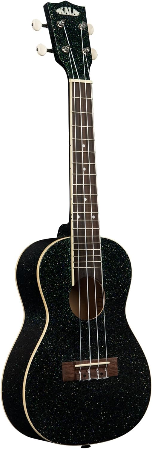 Kala Concert Sparkle Ukulele - Black