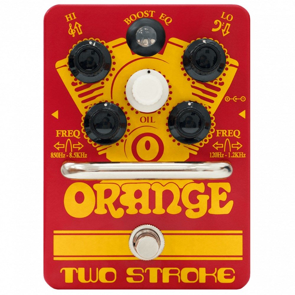 Orange Two Stroke Boost Pedal