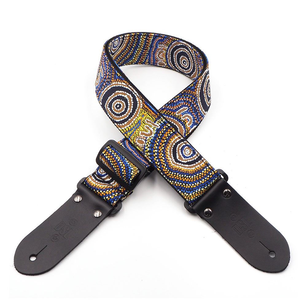 DSL Indigenous Guitar Strap - 2" - Mina Mina Dreaming