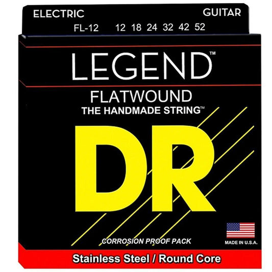 Dr FL-12 Legend Flatwound Strings Medium 12-52