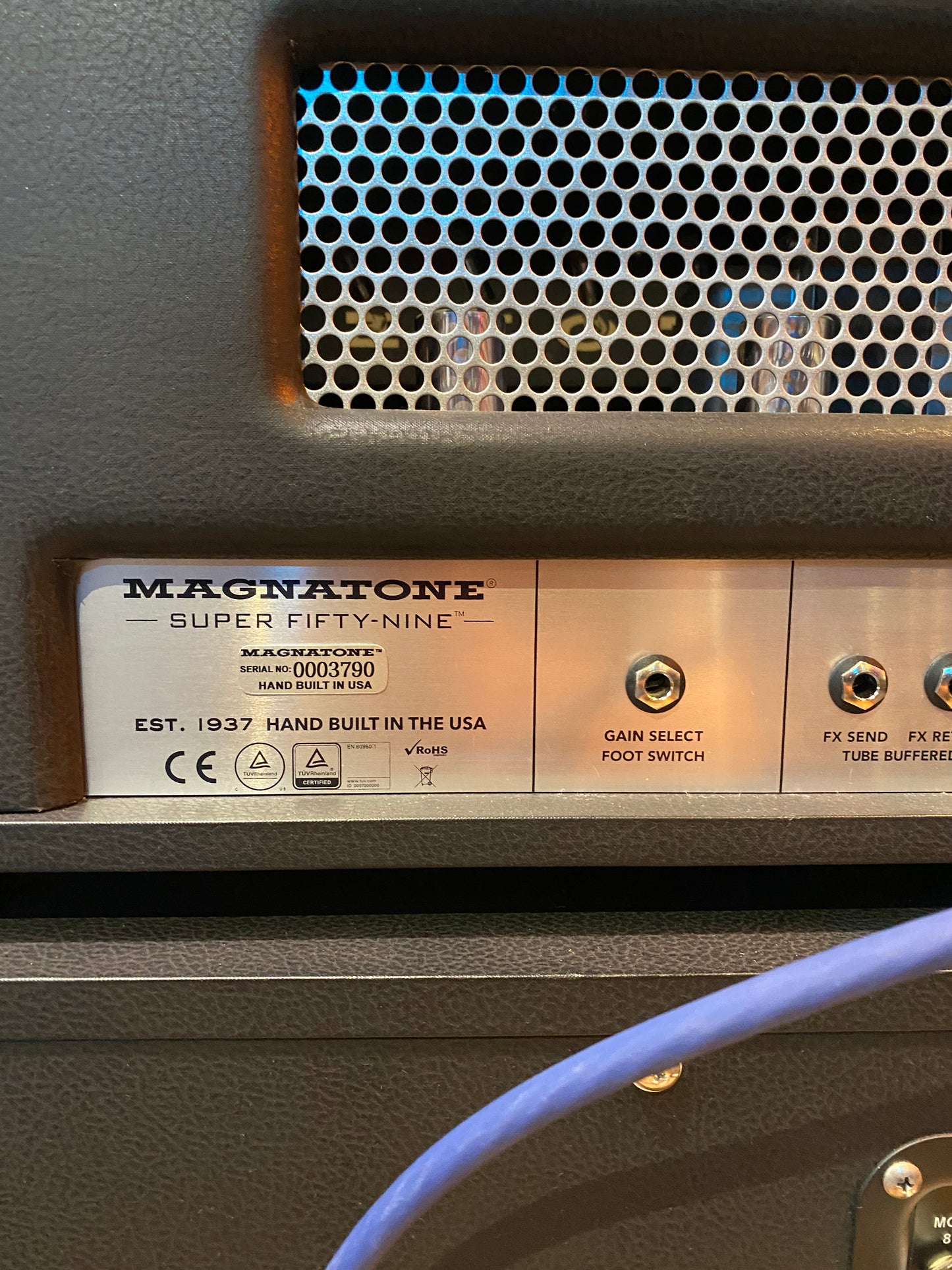 Magnatone Super Fifty-Nine M-80 Guitar Amplifier Head and Cabinet - Pre-Loved