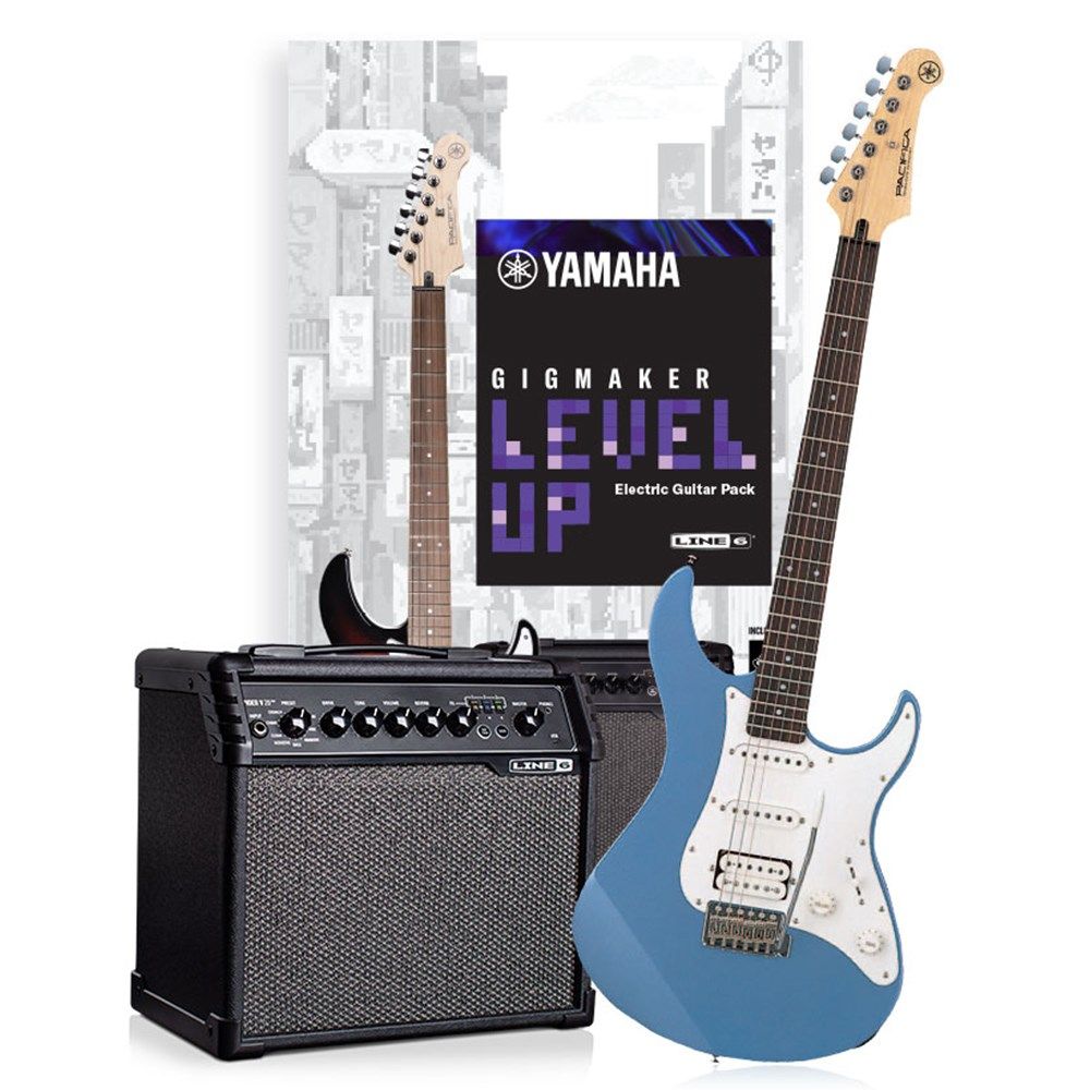 Yamaha Gigmaker Level Up Electric Guitar Pack - Lake Placid Blue