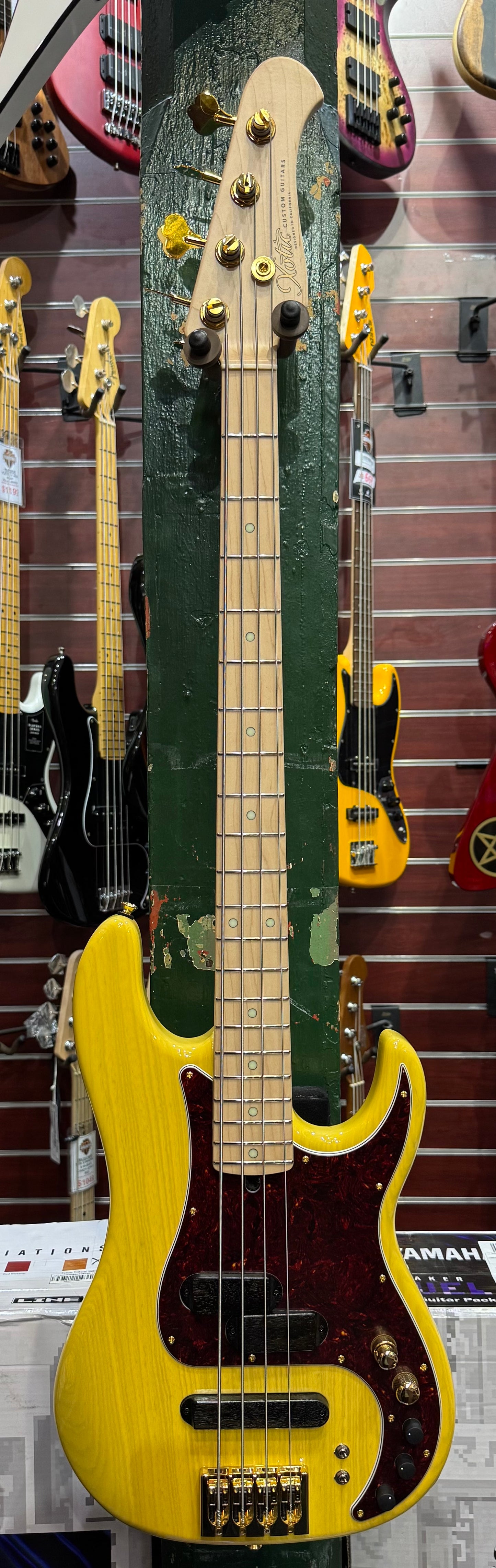Xotic XPJ-1T 4 String Bass Yellow Blonde "Chuck Rainey"