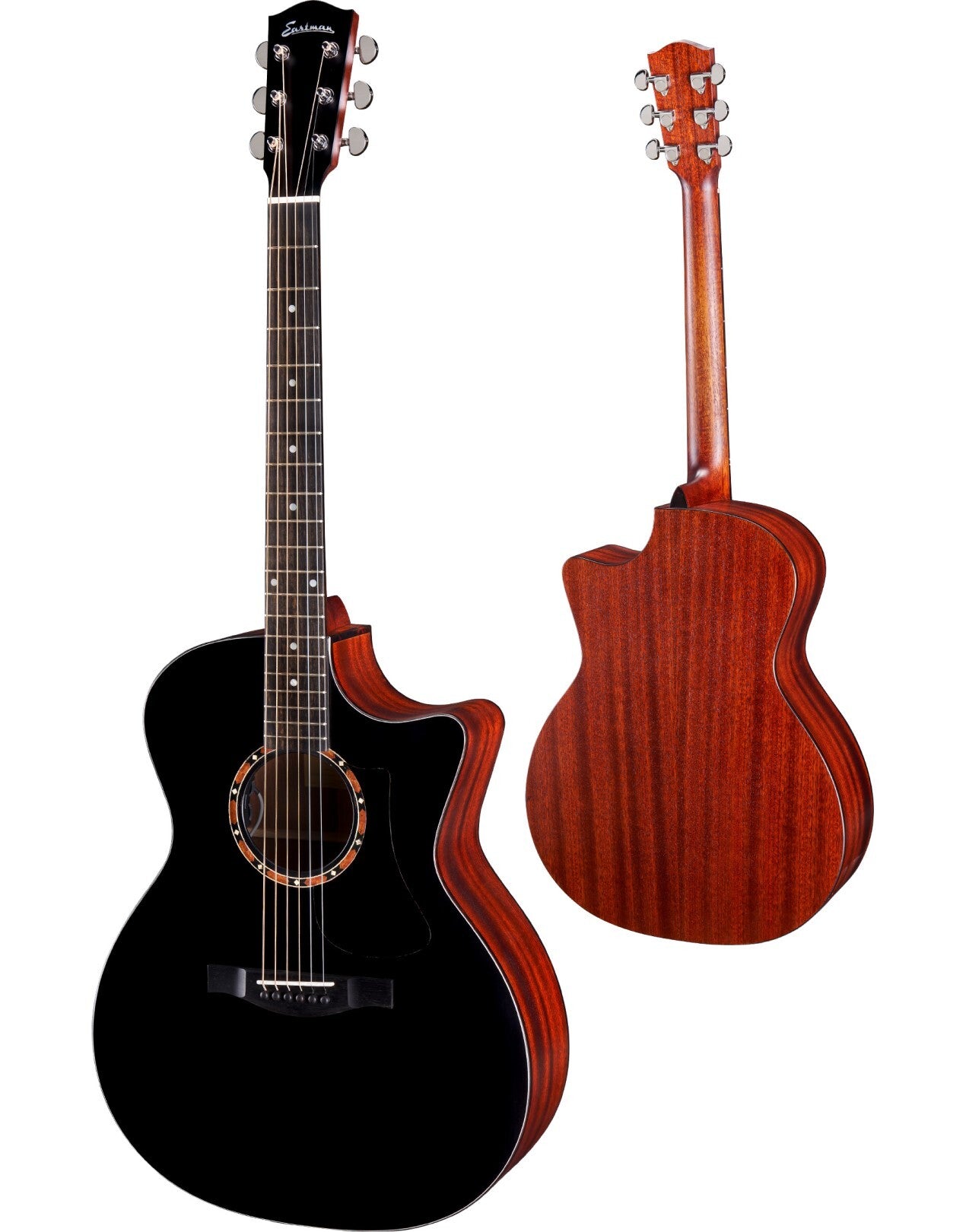 Eastman AC122-2CE-BK Grand Auditorium - Black Top