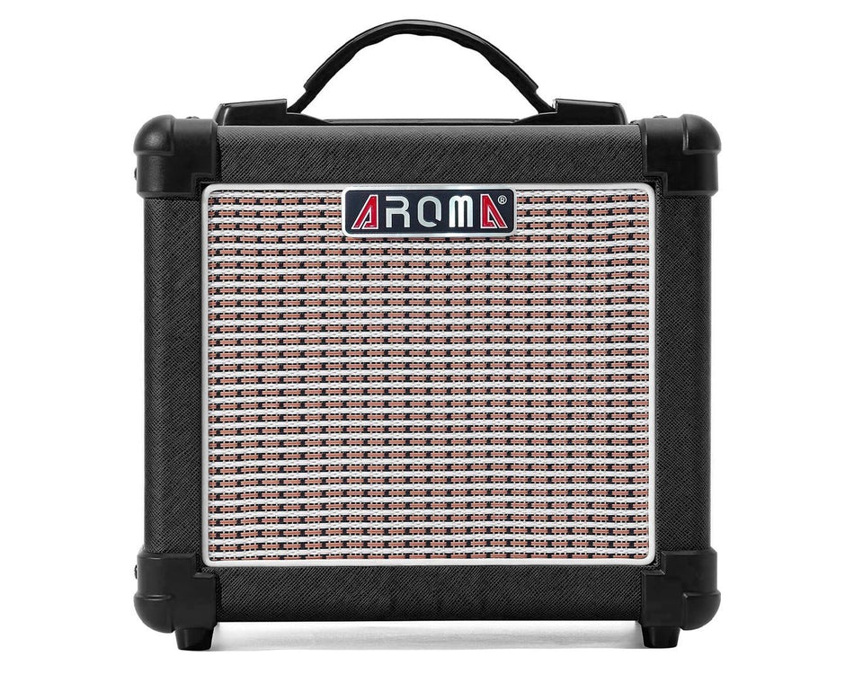 AROMA 10W Portable Guitar Amplifier Black