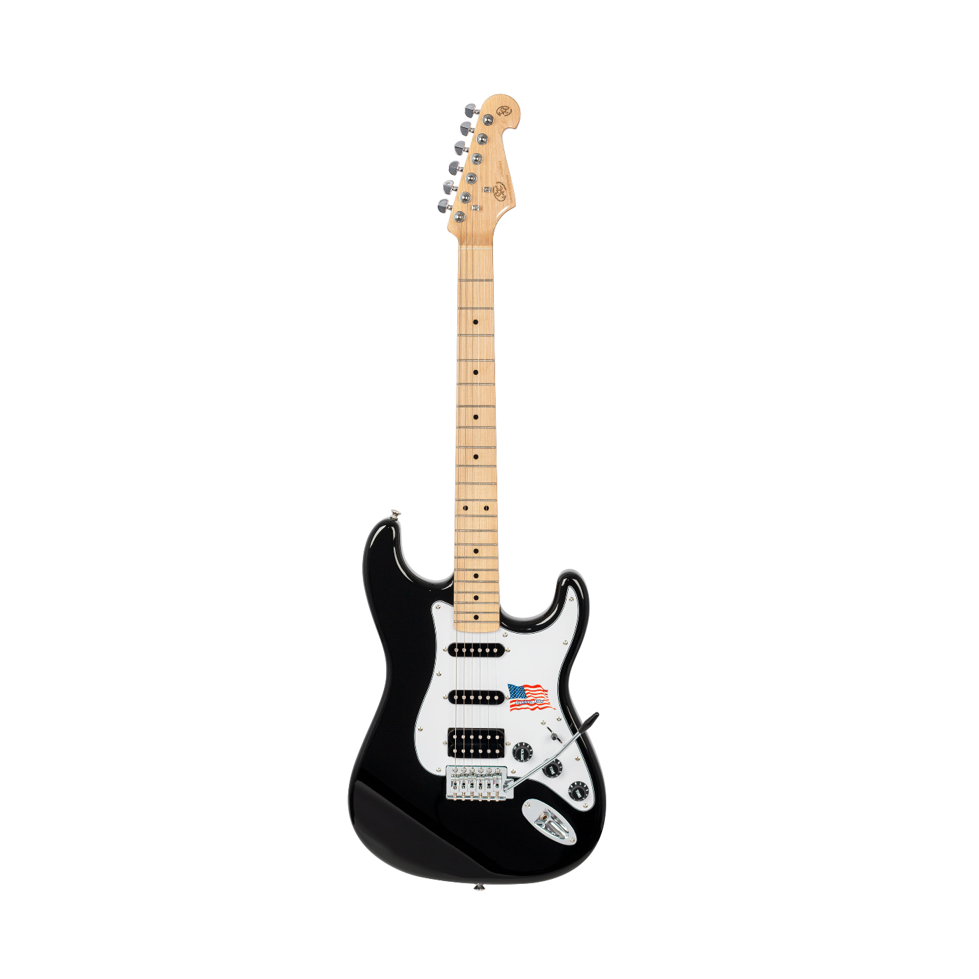 SX SC Electric American Alder Electric Guitar - Black