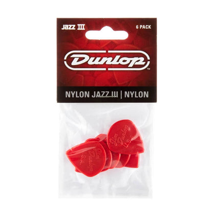 Dunlop JP5RN Nylon Jazz III Guitar Picks - 6 Pack