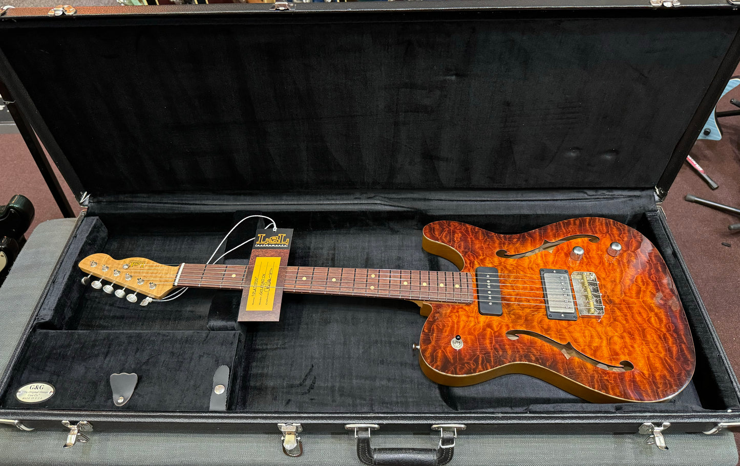 LSL Instruments Soledad DX Semi-Hollow T Style - Hand-Rubbed Sunburst - 'Platypus'