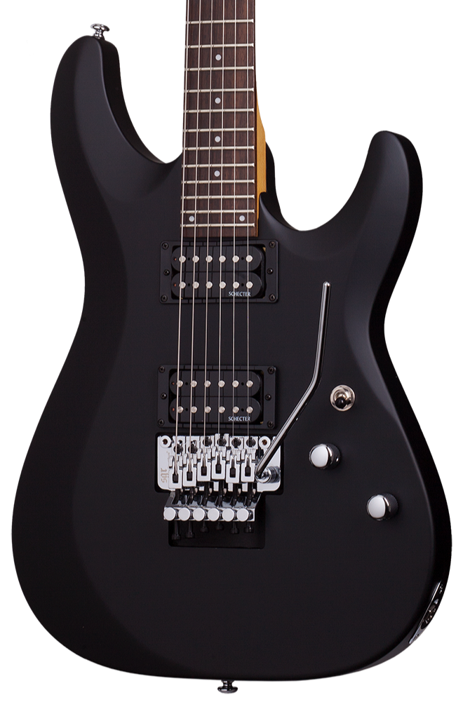 Schecter C-6 FR Deluxe Satin Black - Electric | Guitar Bros