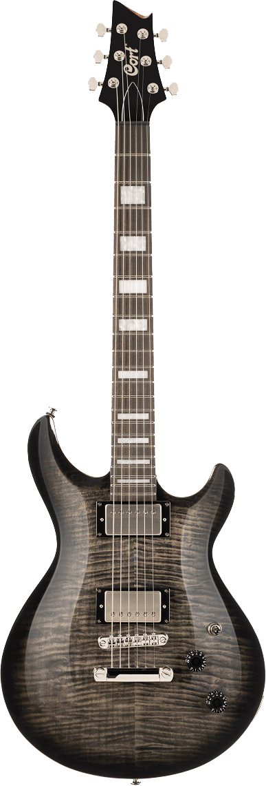 Cort M600 Electric Guitar - Trans Black Burst