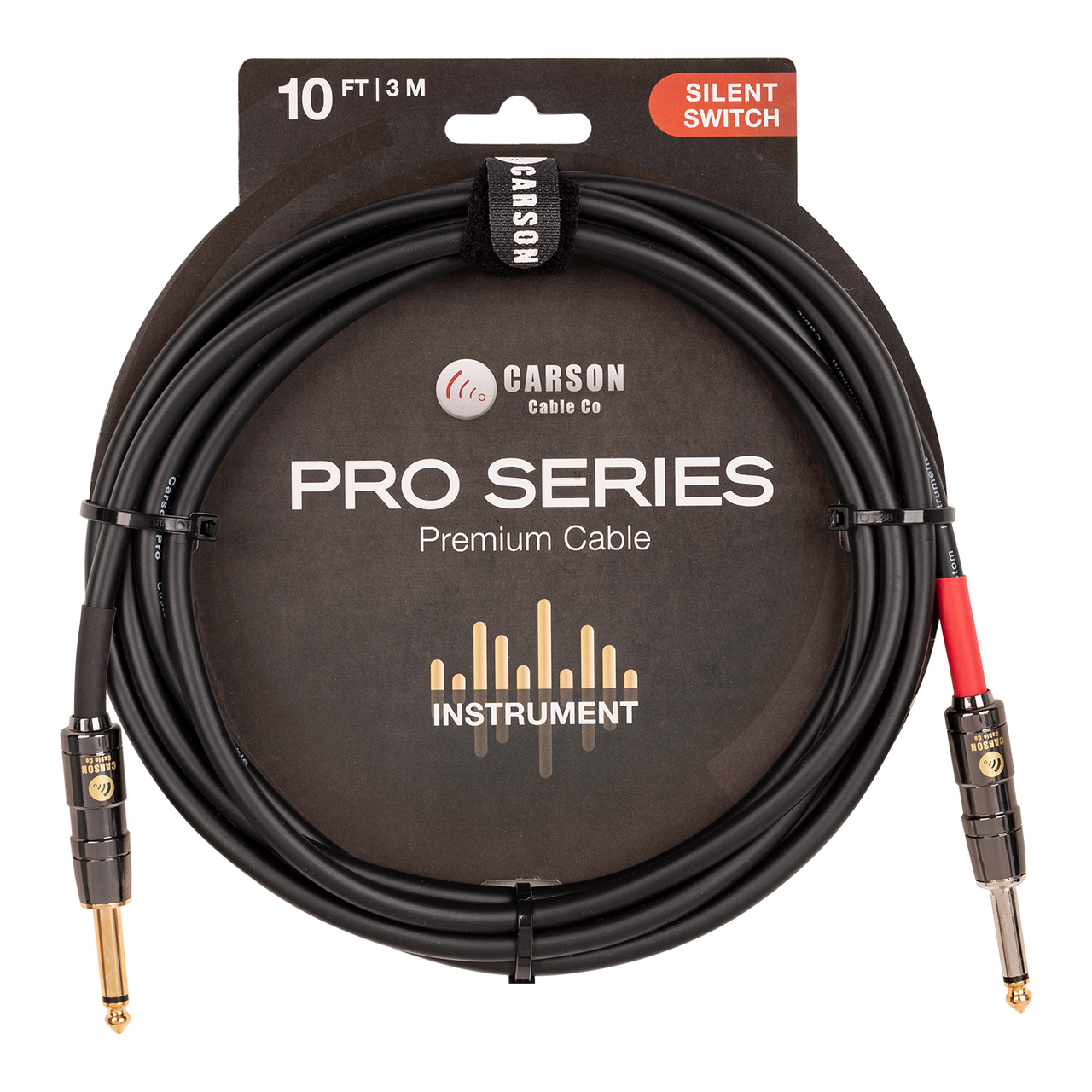 Carson Pro 10ft Silent Switch Instrument Cable