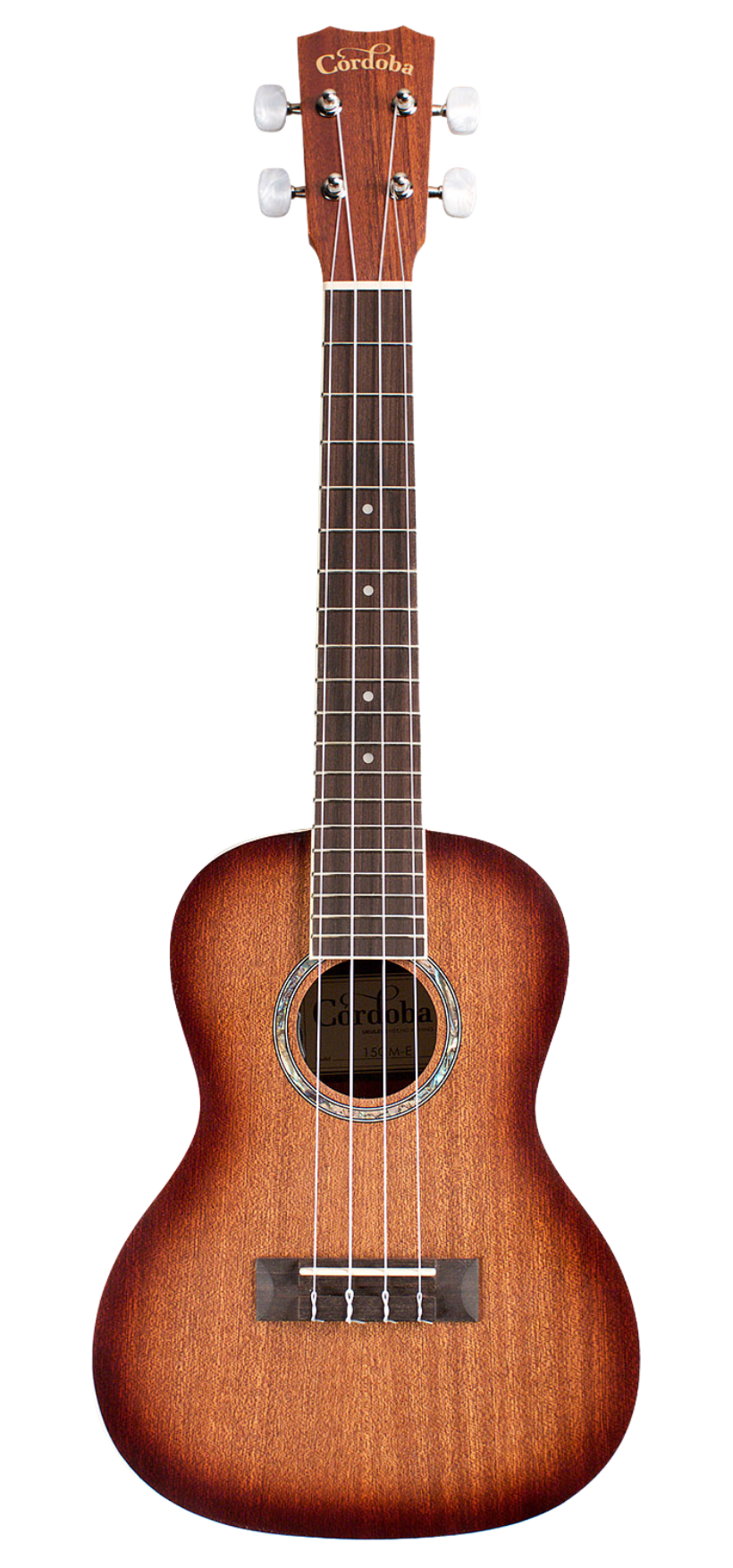 Cordoba 15CM-E Concert Ukulele - Edgeburst
