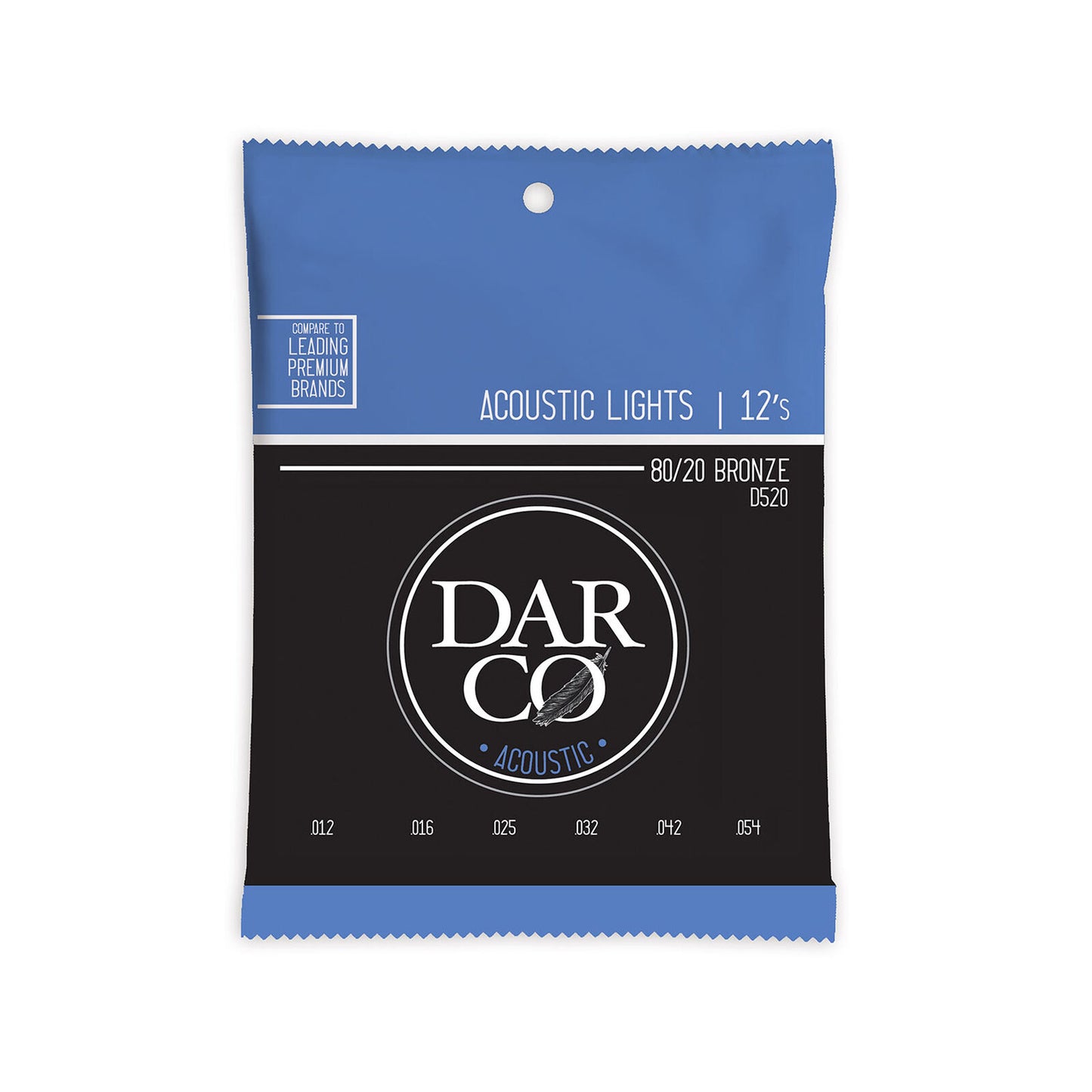 Darco Acoustic 80/20 Bronze Light Guitar Strings 12-54