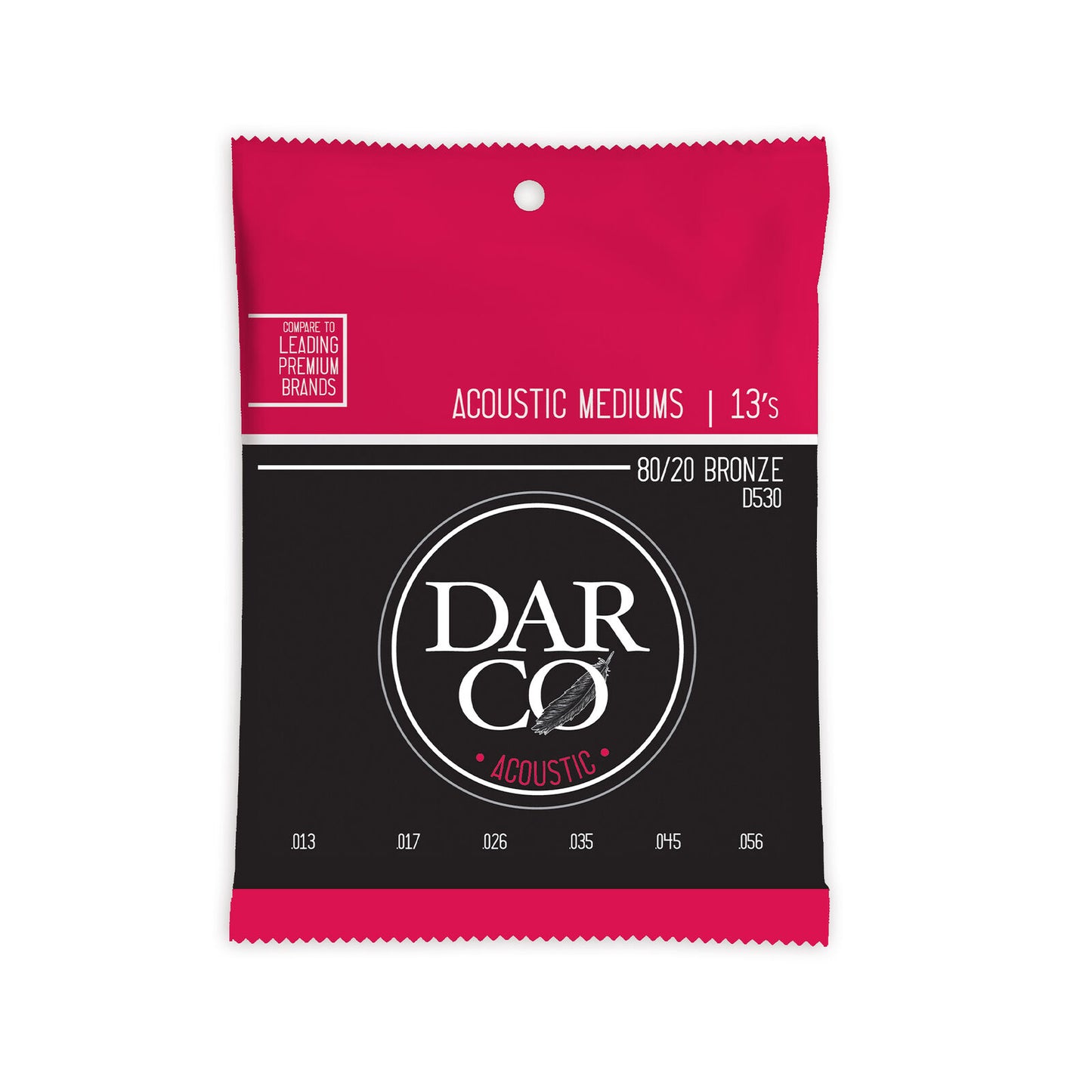 Darco Acoustic 80/20 Bronze Medium Guitar Strings 13-56