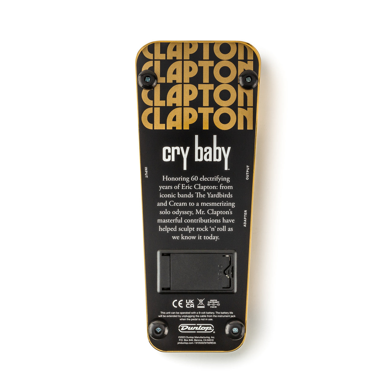 Dunlop Eric Clapton Cry Baby Wah Pedal