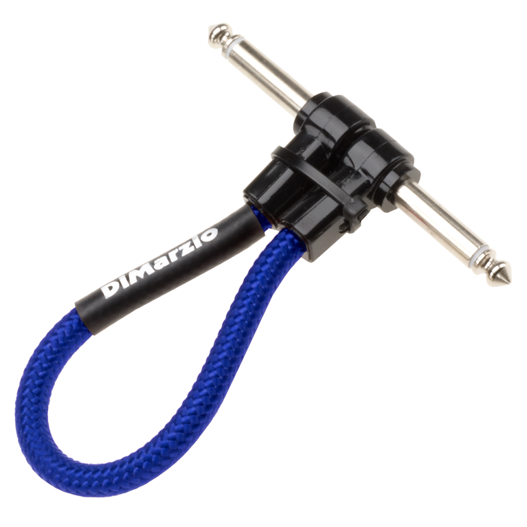 Dimarzio 12" Patch Cable Right Angle - Blue