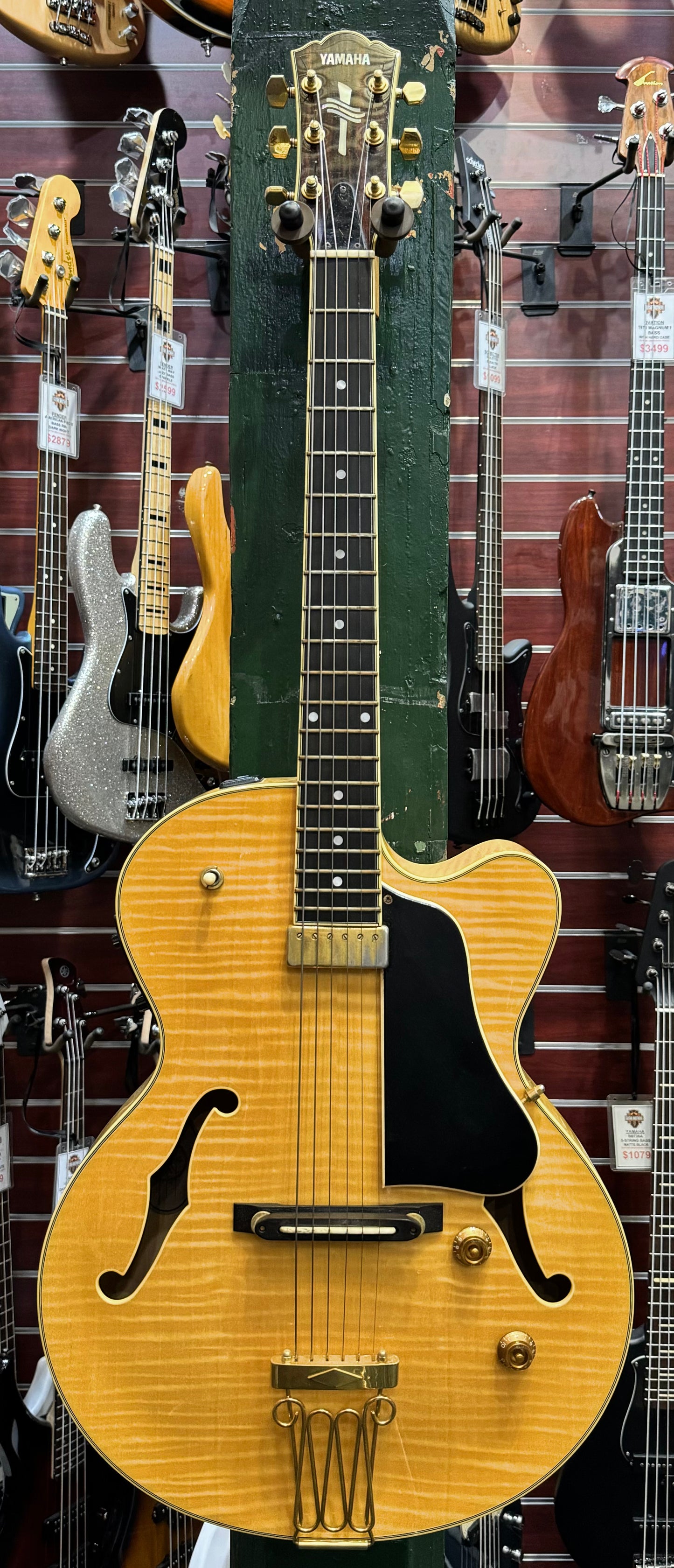 Yamaha AEX1500 Hollowbody - Yellow Satin Stain - Pre-Loved