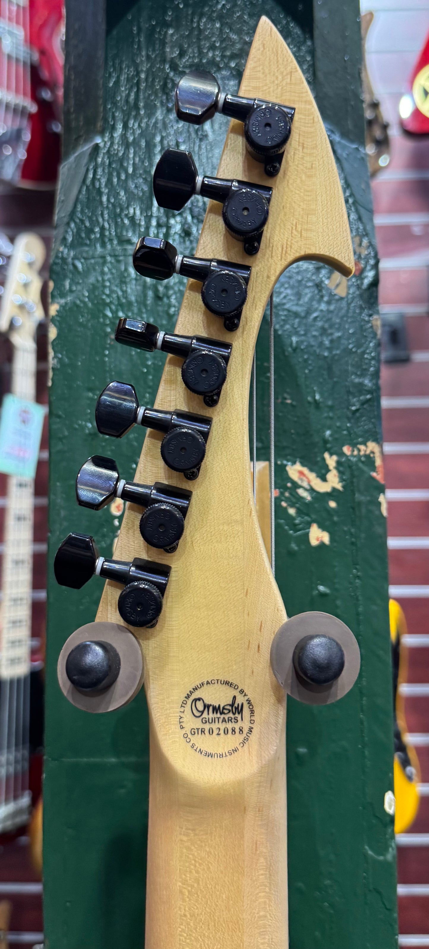 Ormsby Hype GTR 7 String Electric Guitar - Aqua Flame - Pre-Loved