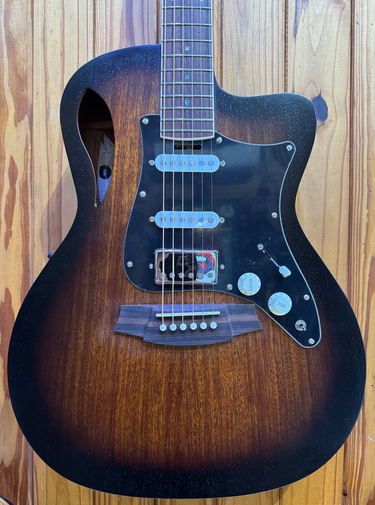 Cole Clark STL1EC-MMAH-HSS Studio True Hybrid All Mahogany HSS