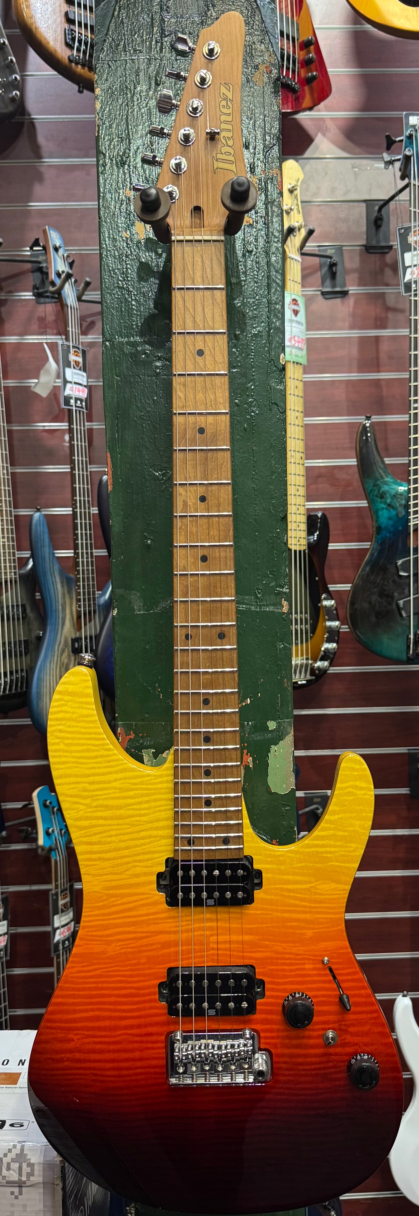 Ibanez AZ242F Prestige Electric Guitar - Tequila Sunrise Graduation - Pre-Loved