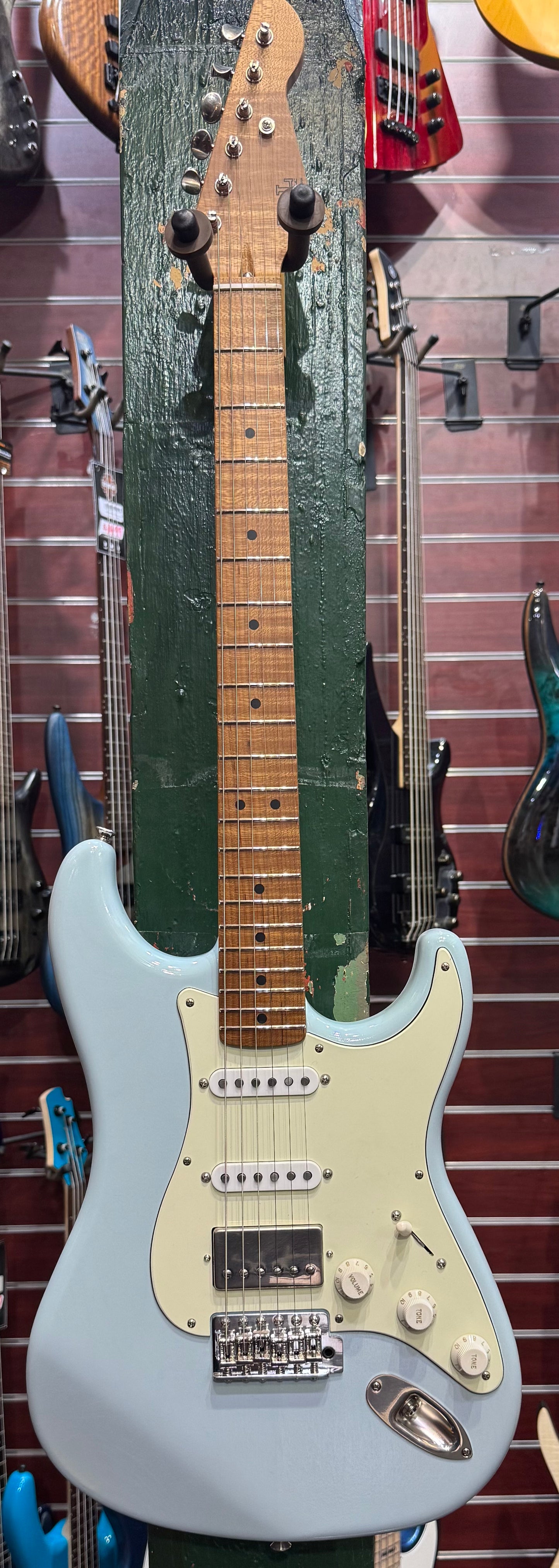 LSL Instruments Saticoy 'ERA' Electric Guitar - Faded Trans Sonic Blue