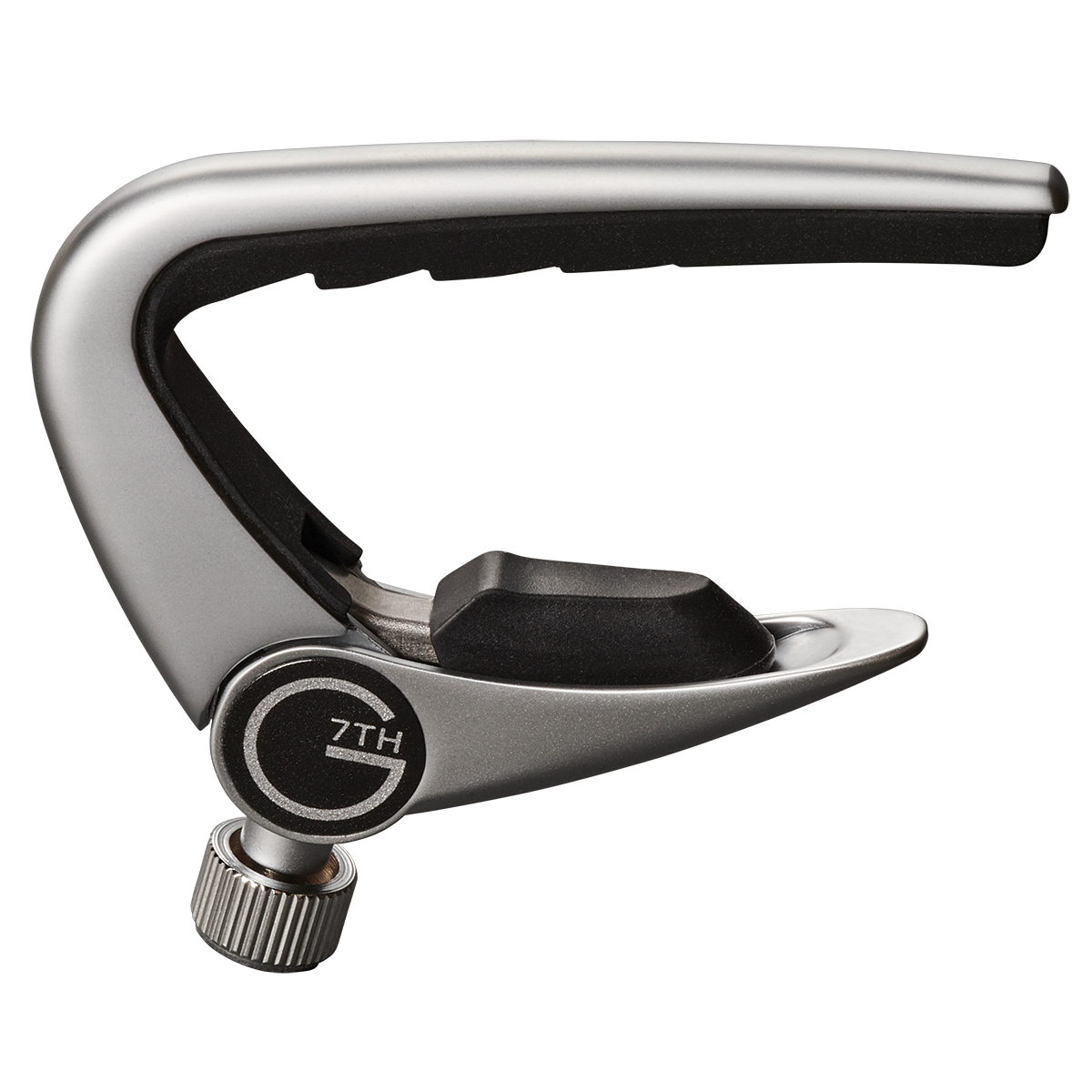 G7th Newport 12-String Capo w/Compensation Pad - Silver