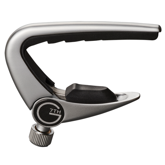 G7th Newport 12-String Capo w/Compensation Pad - Silver