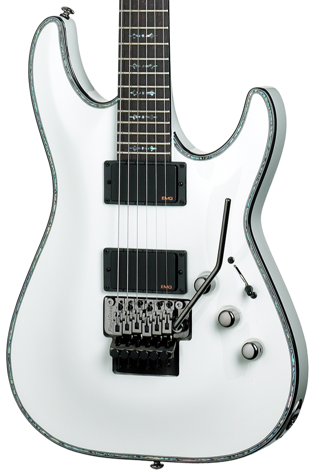 Schecter Hellraiser C 1 FR Floyd Rose Gloss White