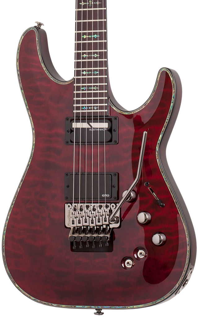 Schecter Hellraiser C 1 FR Floyd Rose Black Cherry