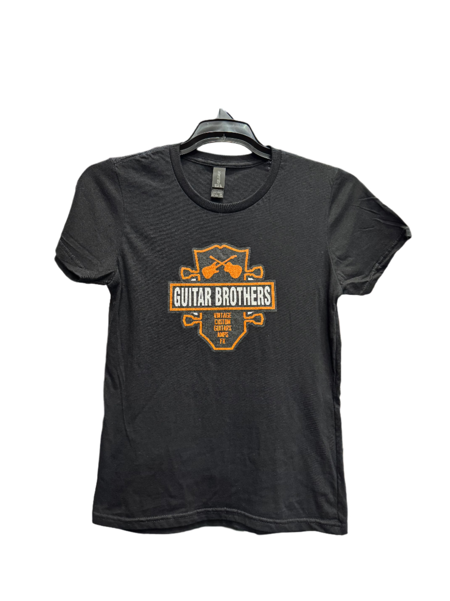 Guitar Brothers Logo Black T-Shirt