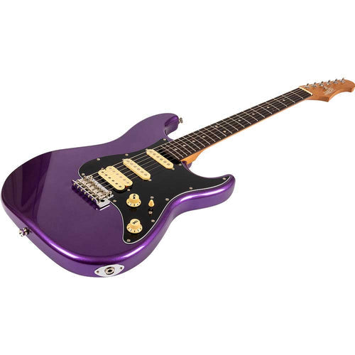 Jet JS-400 HSS Roasted Maple Neck Electric Guitar - Plum