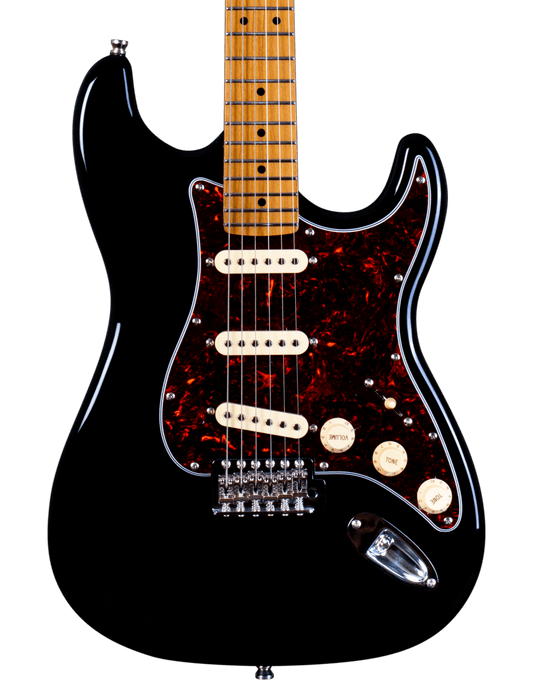 Jet JS-300 SSS Electric Roasted Maple Neck - Black