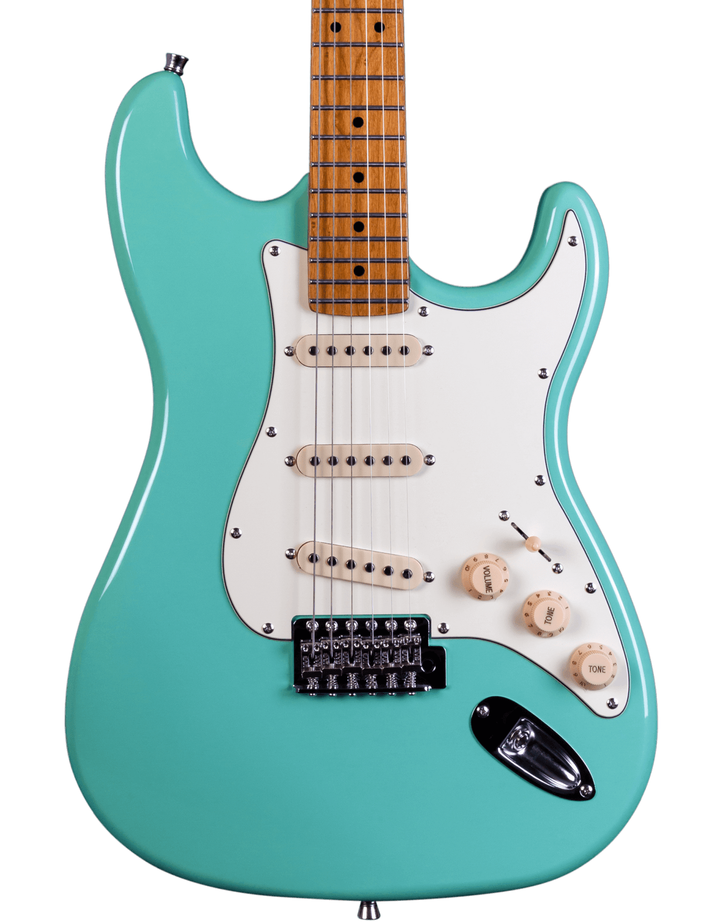 Jet JS-300 Electric Guitar - Roasted Maple Neck - Sea Foam Green