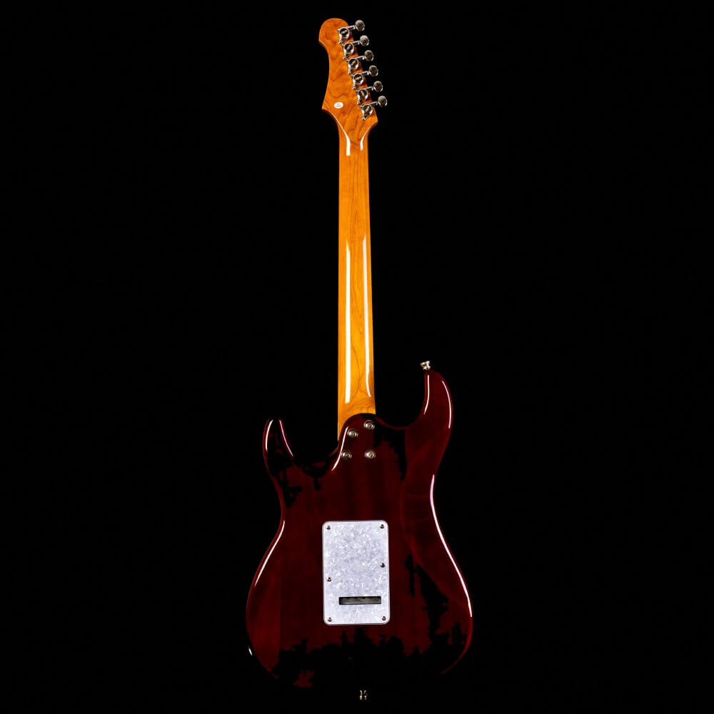 Jet JS-450 HSS Electric Roasted Maple Neck - Transparent Blue