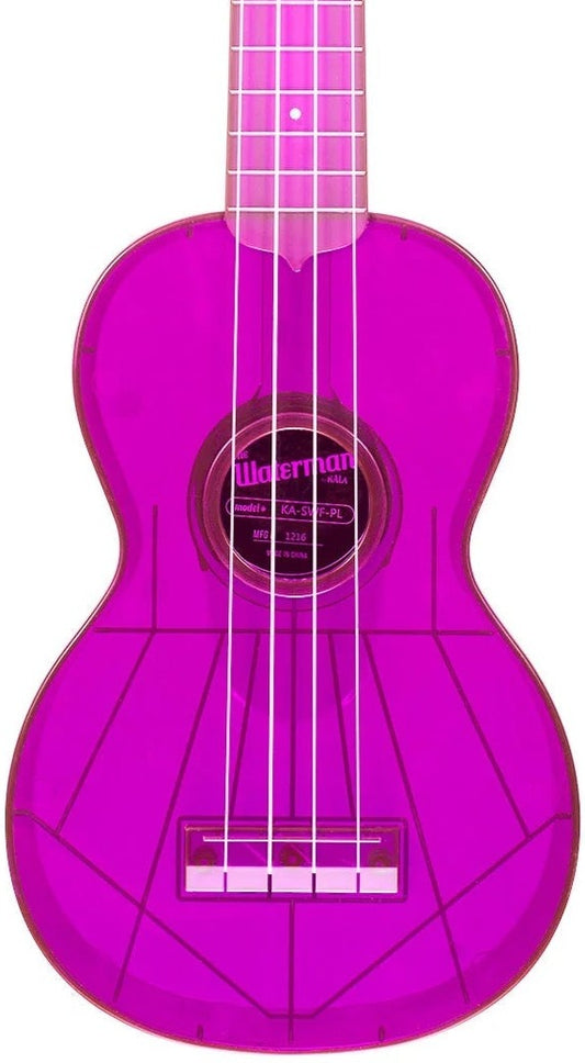 Kala Waterman Soprano Ukulele - Fluorescent Purple