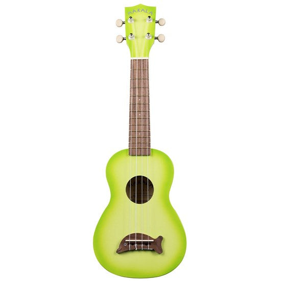 Makala Dolphin Soprano Ukulele - Greenburst