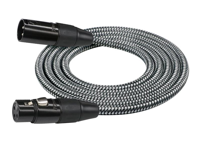 Kirlin 10ft XLR/XLR Cable - Entry Woven - Black