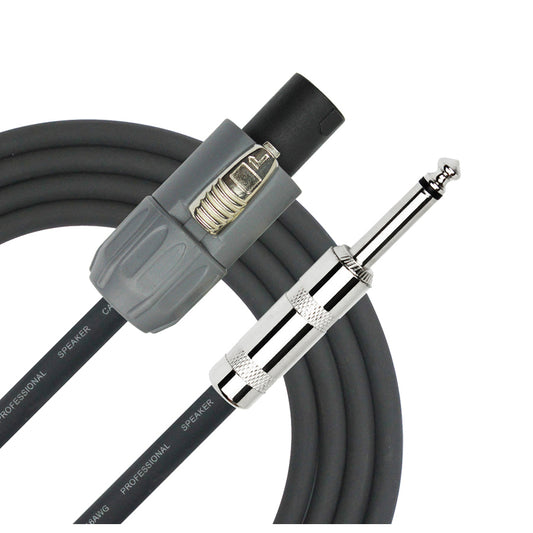 Kirlin 20ft Speaker Cable - Speakon/Jack - Black