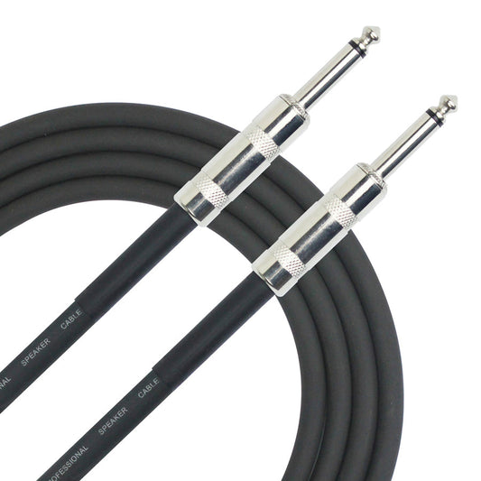 Kirlin 20ft Speaker Cable - ¼" Jack/Jack - Black